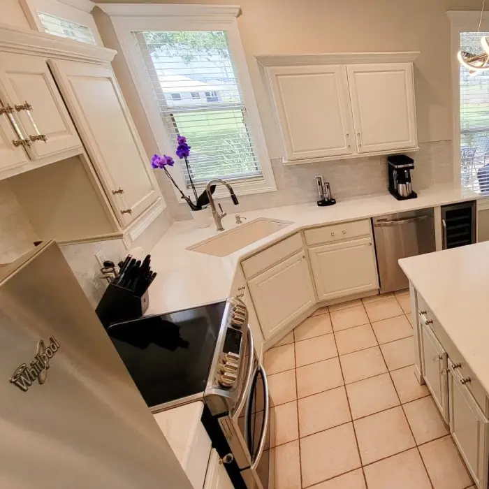 cabinet painting at residential home kitchen