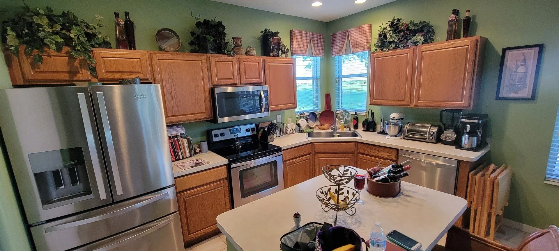 before cabinet kitchen painting