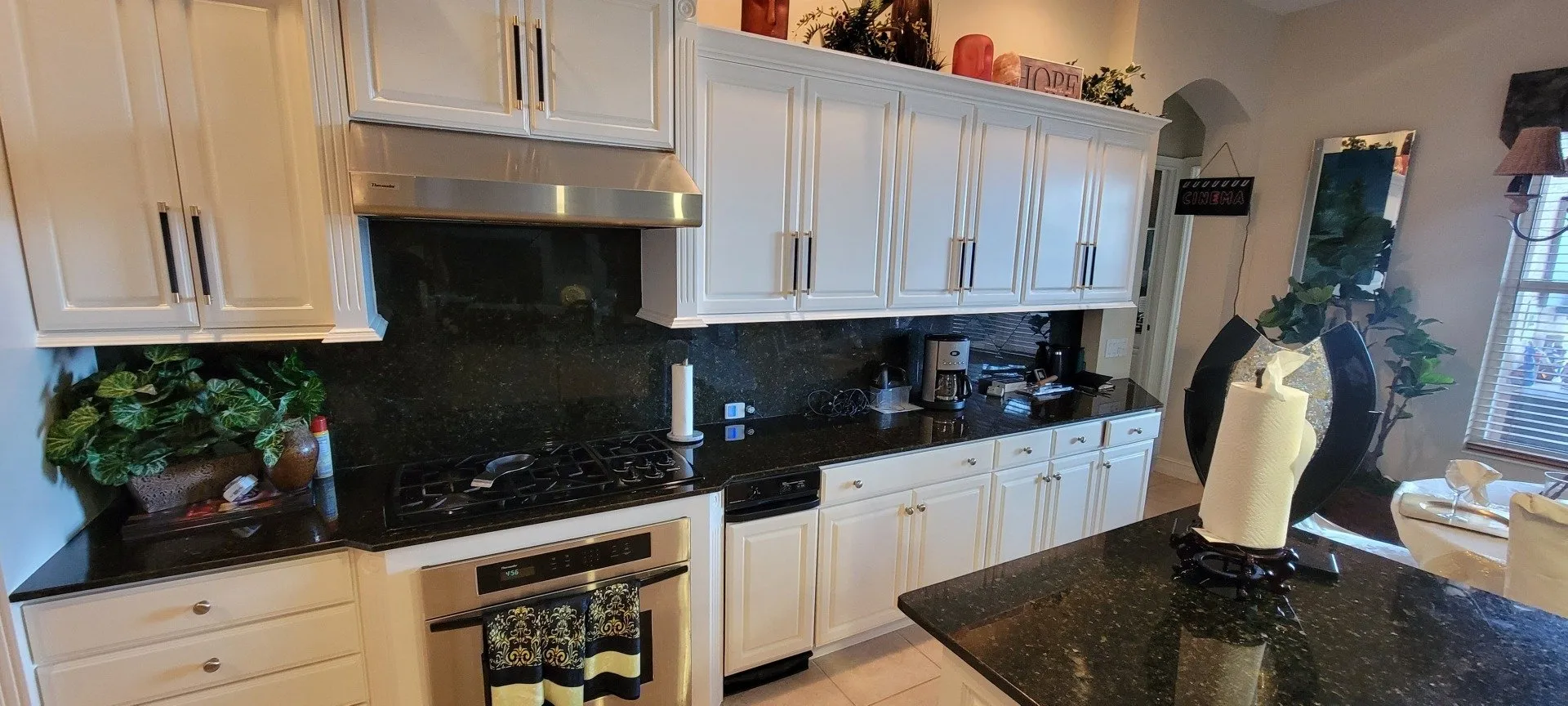 After cabinet painting results